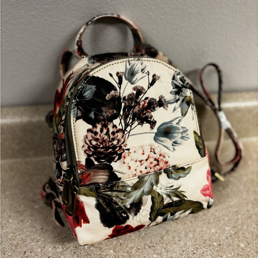 HOBO Floral Canvas Mini Backpack